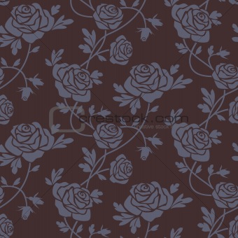 Roses damask seamless pattern