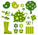 Garden objects and elements ( green )