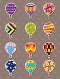 cartoon hot air balloon stickers