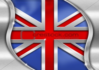 UK Metal Flag