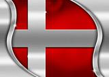 Denmark Metal Flag