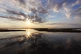 Sunrise over marshes on Bodie Island, North Carolina