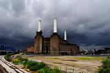 Battersea power plant in London