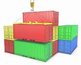 Group of freight containers