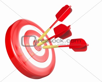 Three red arrows hit target