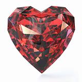 Heart shaped ruby