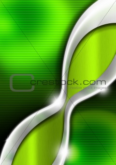 Green and Metal Business Background