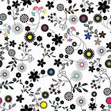  Seamless flower background pattern.