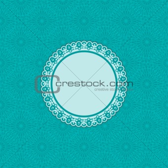 Blue Greeting Card Template.