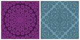 Seamless floral patterns. Retro backgrounds. Vector illustration.