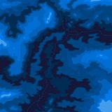 Topographic map 3d blue