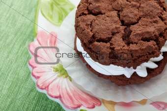 Chocolate Cream Filled Cookie