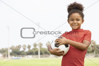 Young Boy In Football Team