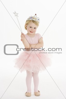 Little Girl Dressed As Fairy