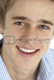 Close Up Of Smiling Young Man
