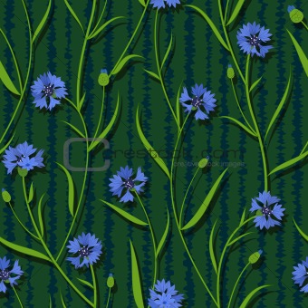 seamless cornflower green blue pattern background vector