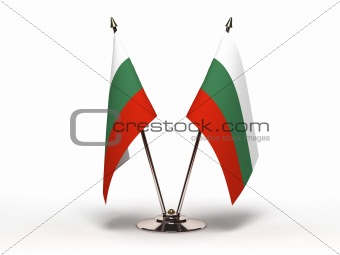 Miniature Flag of Bulgaria (Isolated)