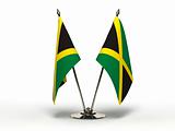 Miniature Flag of Jamaica (Isolated)