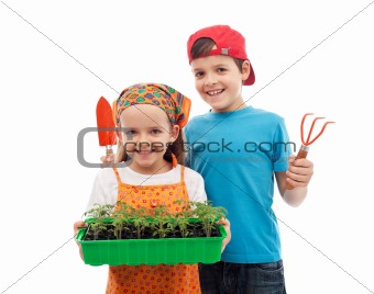 Happy spring gardening kids