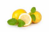 Lemon with mint