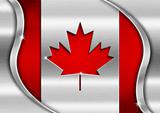 Canada Metal Flag