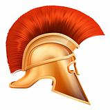 Spartan helmet illustration