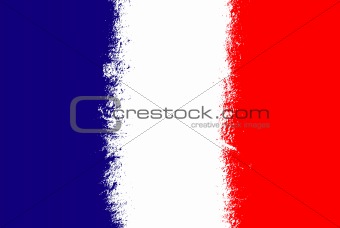 France flag grunge 