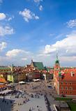 Old town  square from above, Warsaw, Poland
