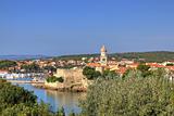 Old adriatic town of Krk waterfront