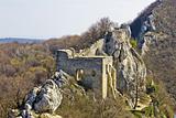 Kalnik mountain fortress on cliff