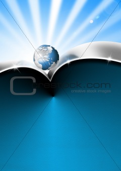 Blue and Metal Business Background