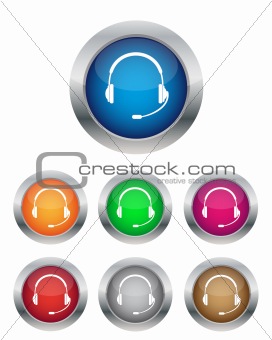 Call center buttons