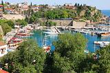 Turkey. Antalya town. View of harbor 
