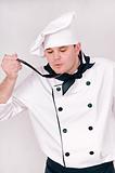 chef with large spoon