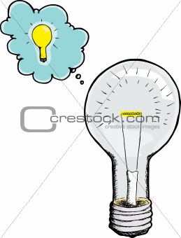 Light Bulb Gets An Idea