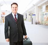 Business Traveler in Airport