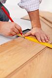 Measuring laminate flooring plancks