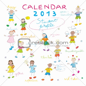 calendar 2013 kids cover