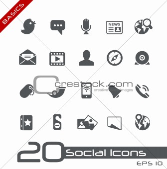 Social Media Icons // Basics