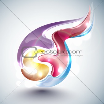 Abstract multicolor ball