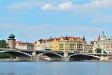 Beautiful quay in Prague