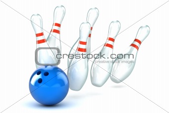 Bowling Strike Illustration