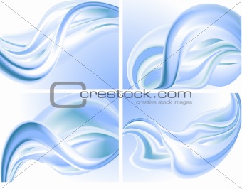 Abstract Blue wave