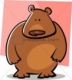 cartoon doodle of bear