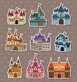 cartoon Fairy tale castle stickers