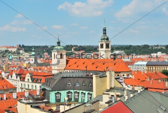 Prague. Top-view of the Old Town