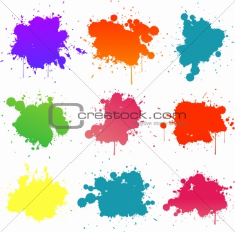 colorful paint splat