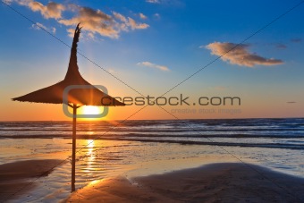 sunrise on the beach 