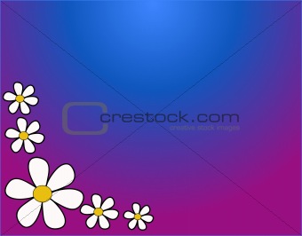 background with flowers in warm colors