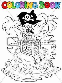 Coloring book with pirate topic 3